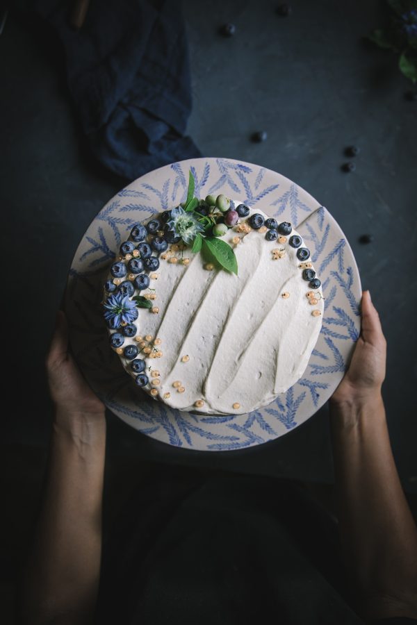 Blue Velvet Cake with Cream Cheese Frosting