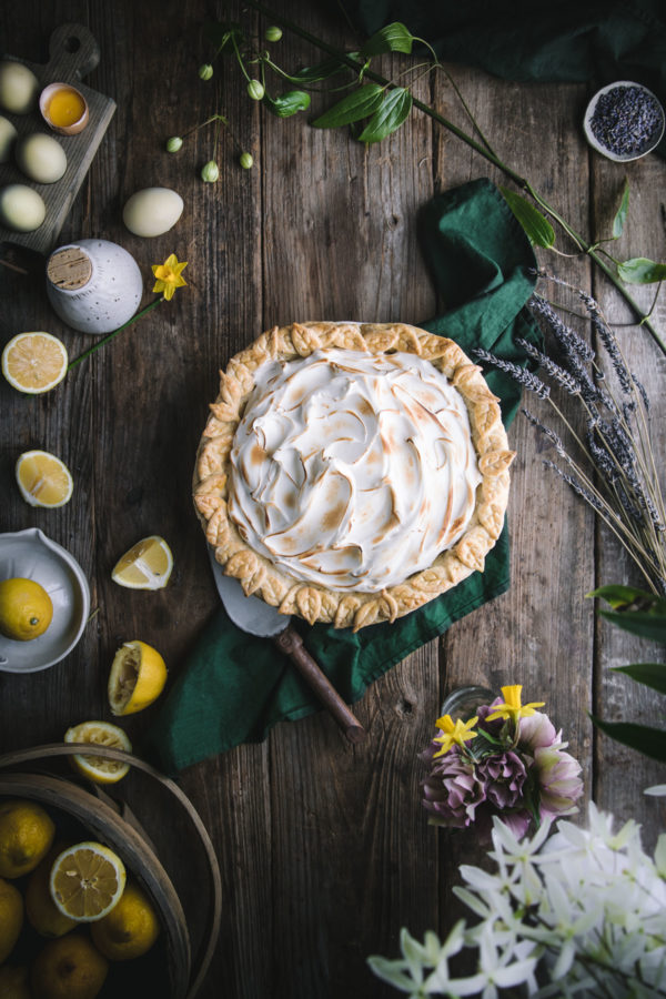 Lavender Lemon Meringue Pie