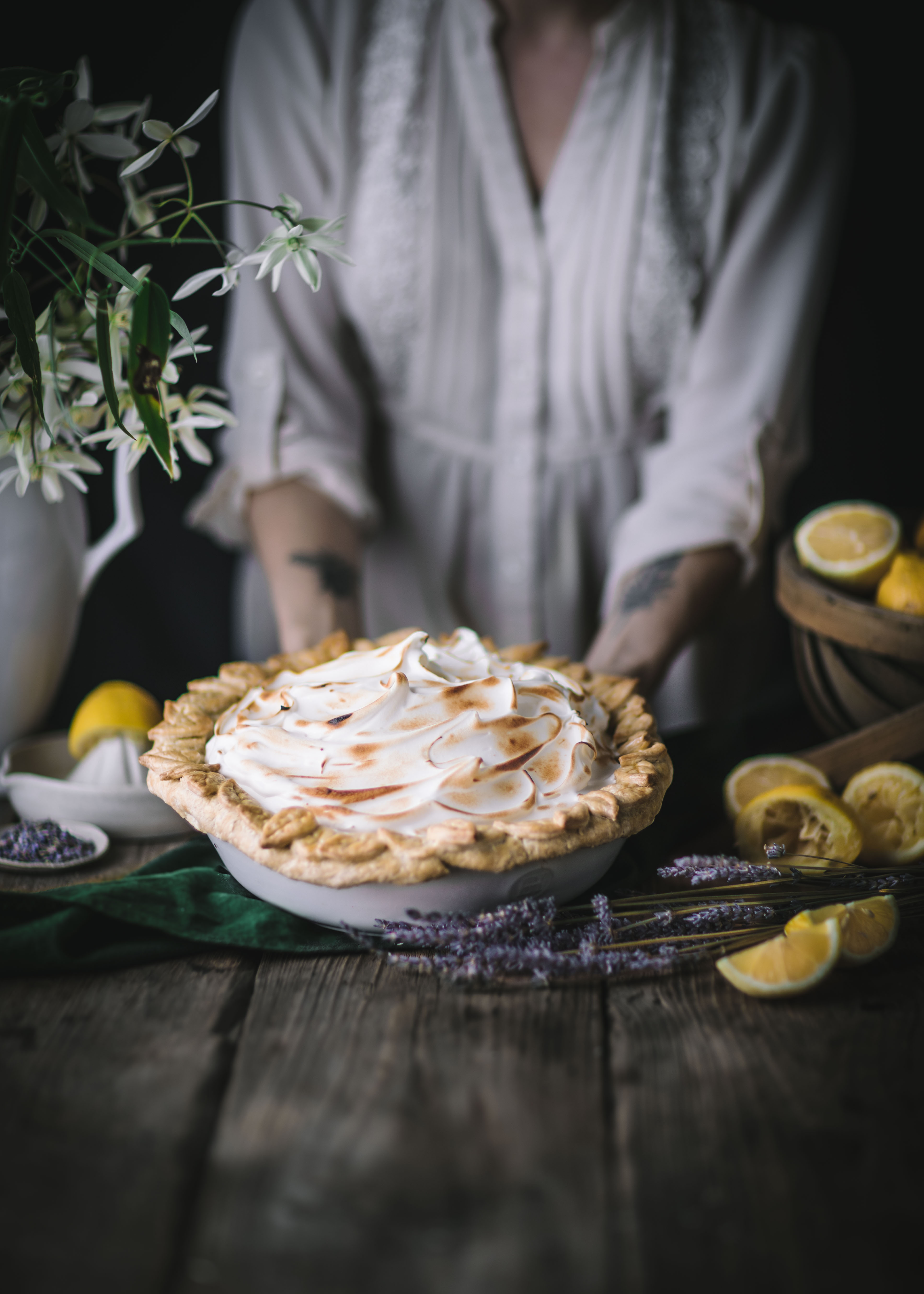 Lavender Lemon Meringue Pie