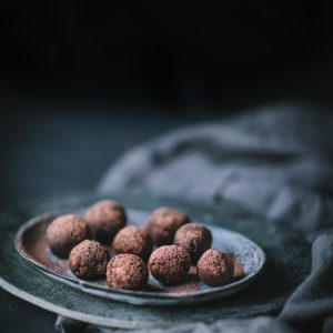chocolate, cocoa, peanut, flour, truffles