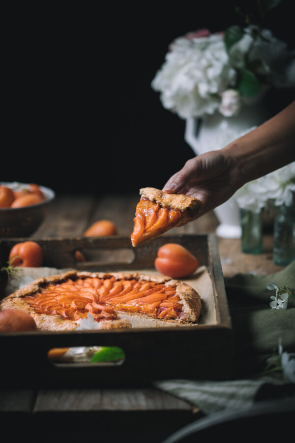 Apricot and Rhubarb Galette