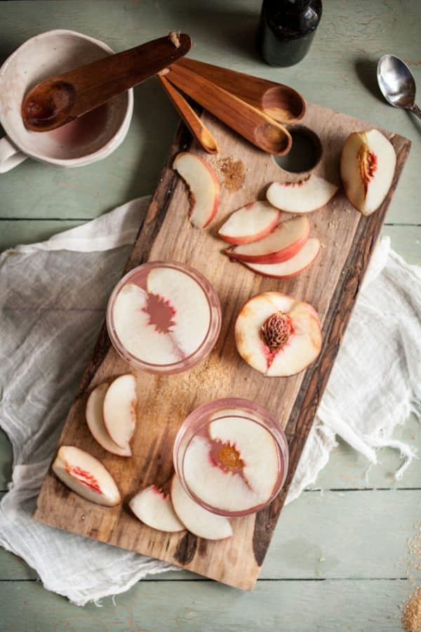 White Peach Gin Fizz by Adventures in Cooking