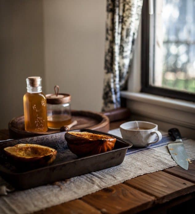 Roasted Pecan and Acorn Squash Soup