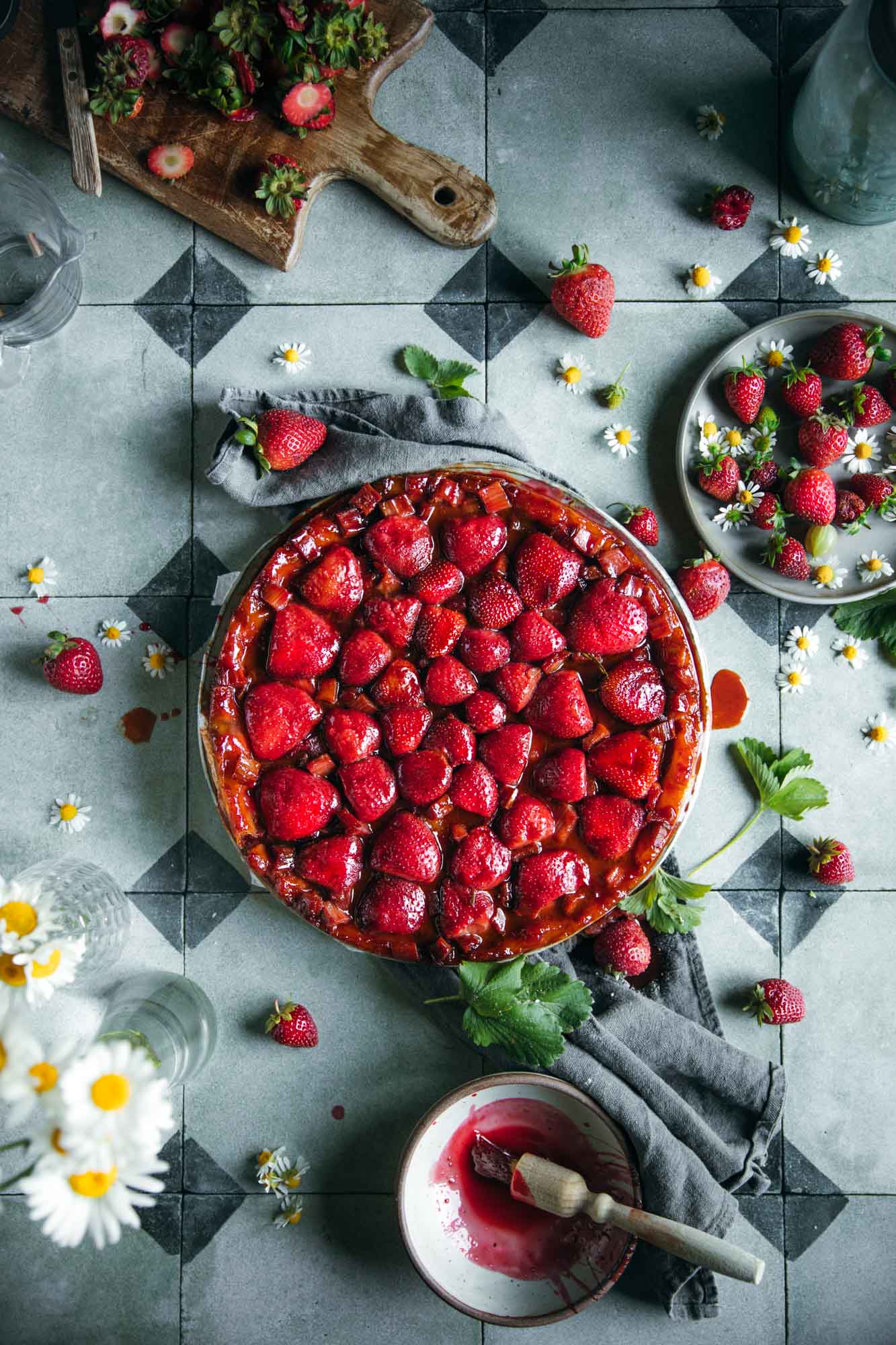 Strawberry Rhubarb Tarte Tatin