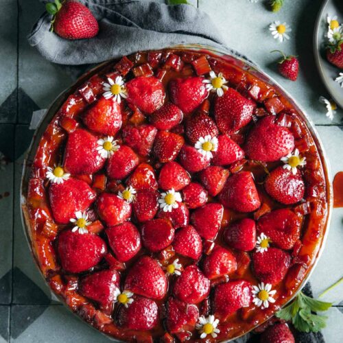 Strawberry Rhubarb Tarte Tatin