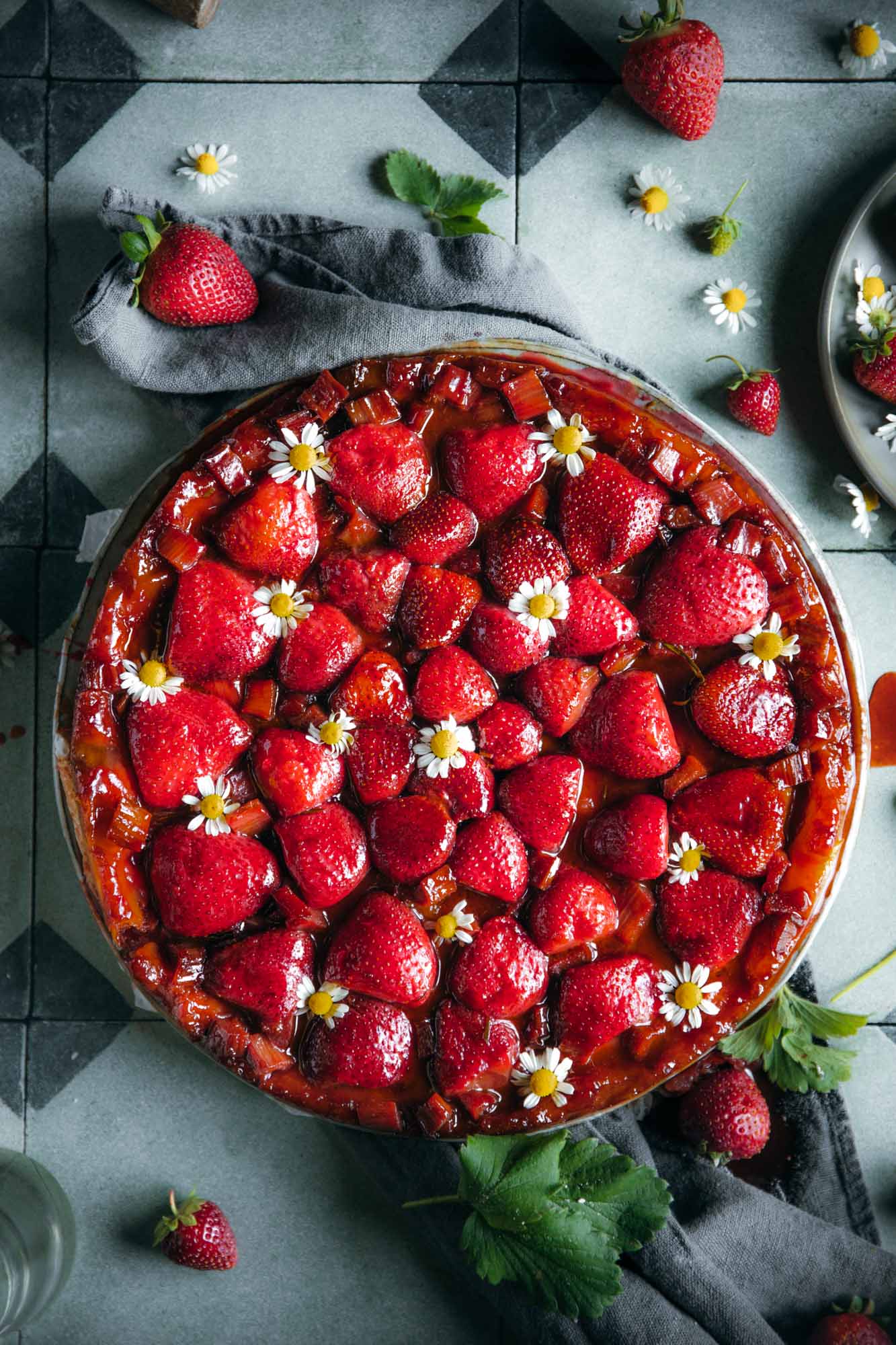 Strawberry Rhubarb Tarte Tatin