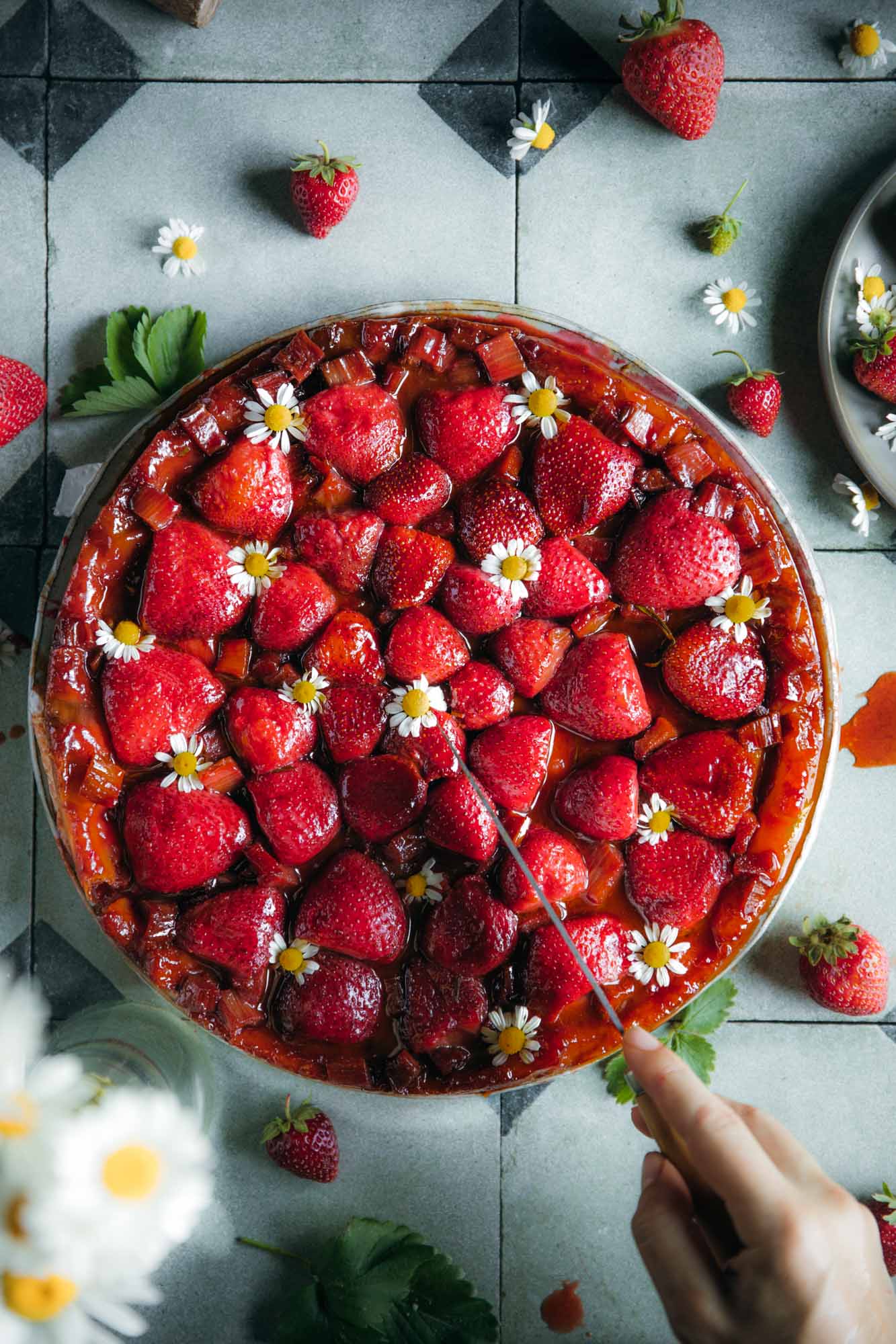 Strawberry Rhubarb Tarte Tatin