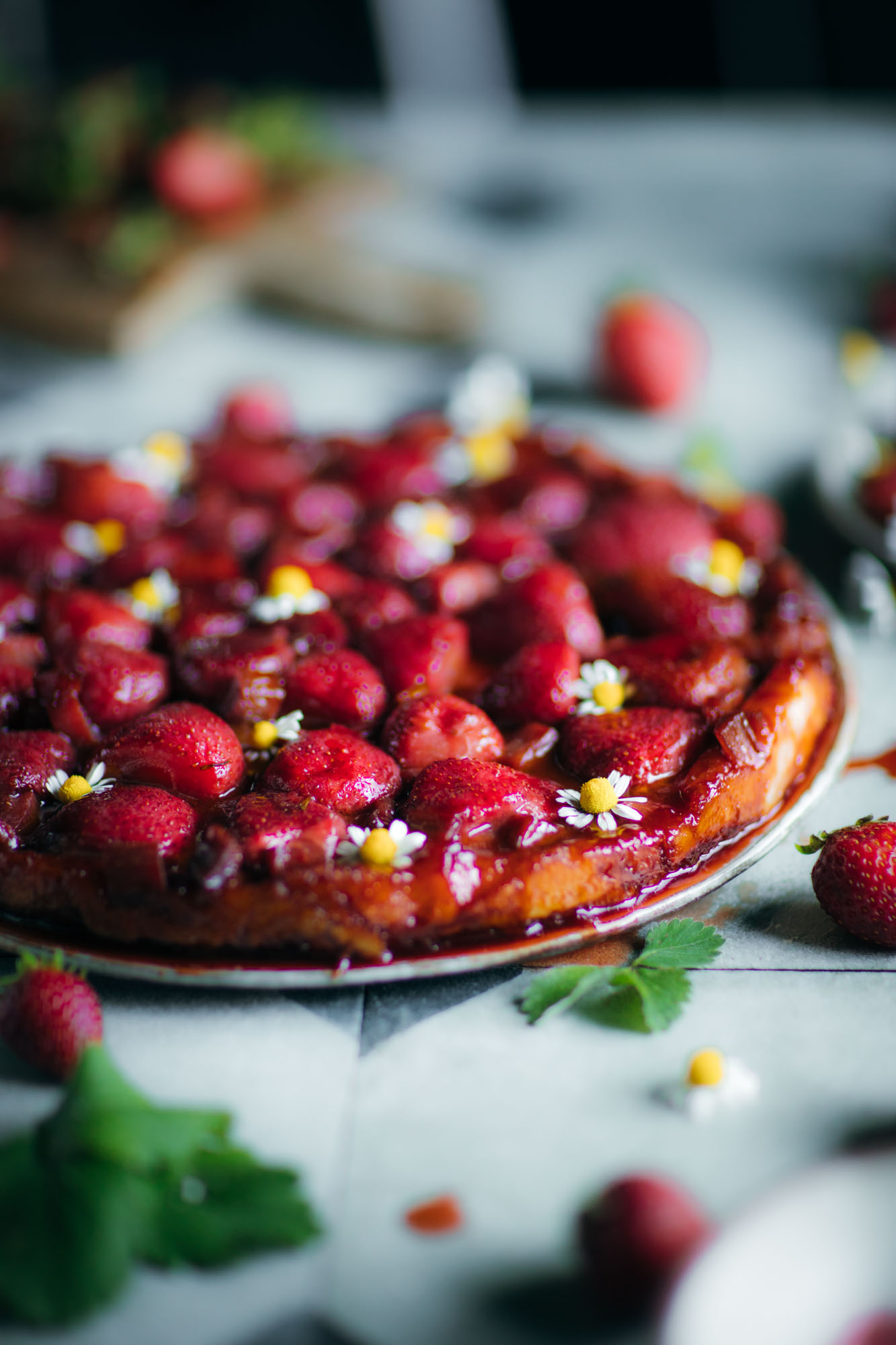 Strawberry Rhubarb Tarte Tatin