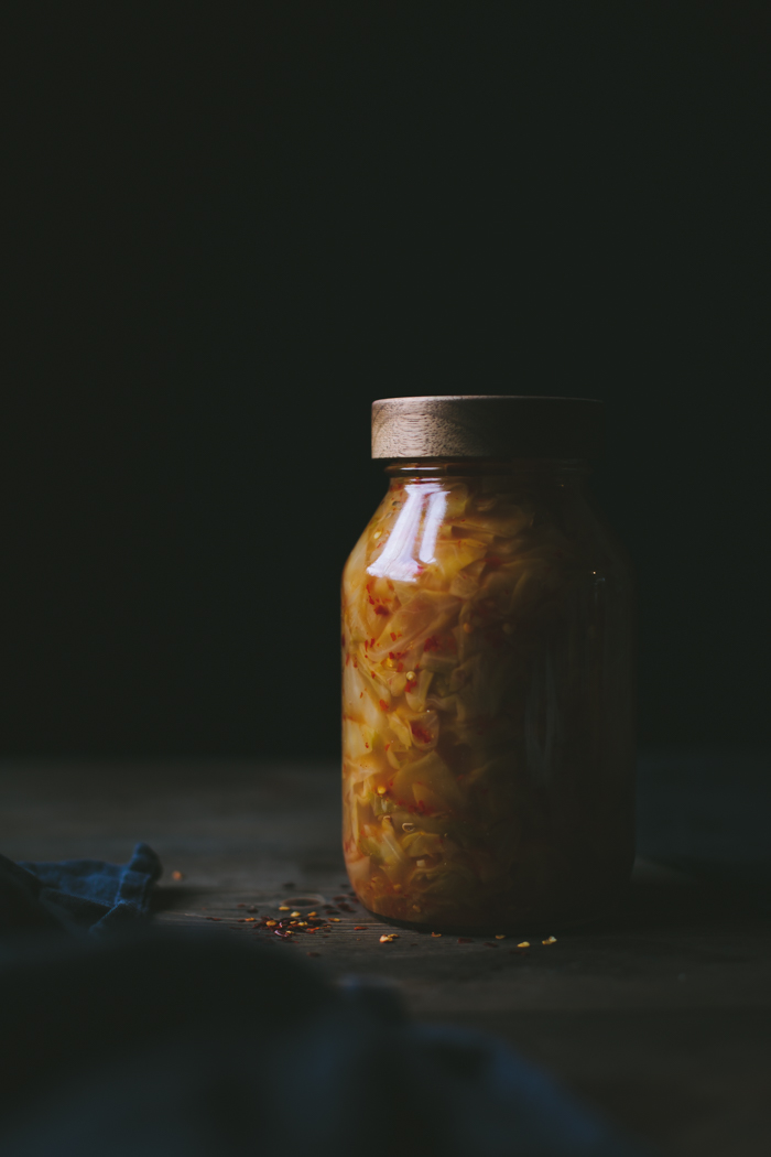Kimchi Sauerkraut by Eva Kosmas Flores | Adventures in Cooking