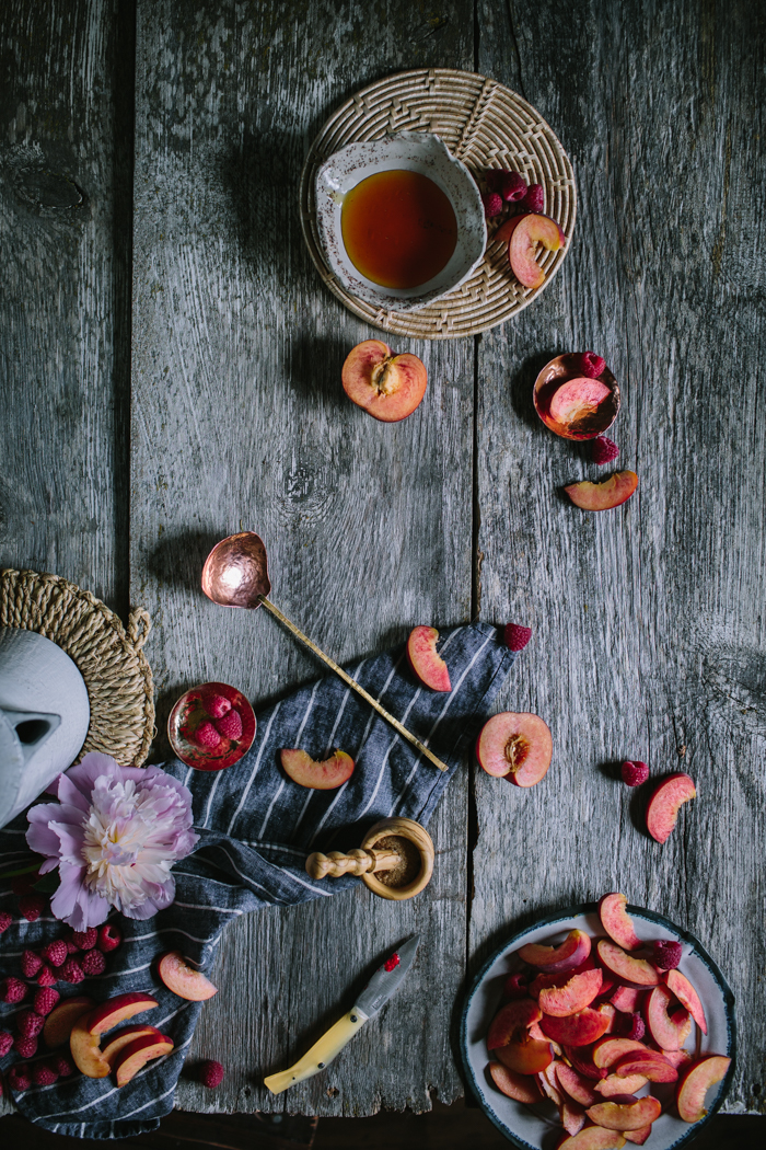 Golden Syrup Peach Pie by Eva Kosmas Flores | Adventures in Cooking