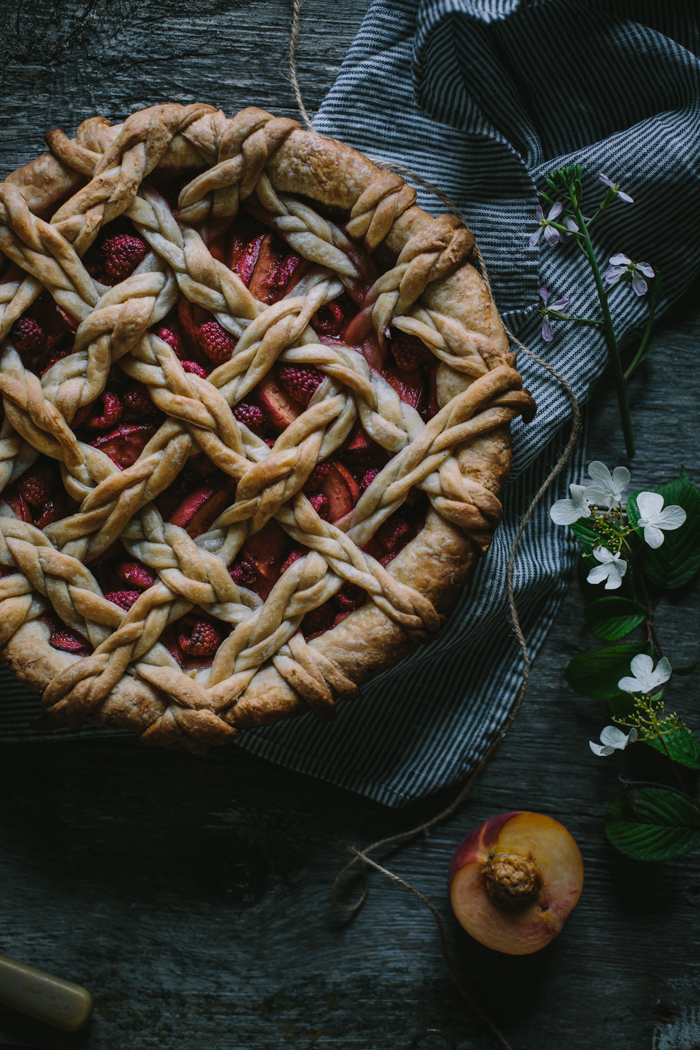 Golden Syrup Peach Pie by Eva Kosmas Flores | Adventures in Cooking