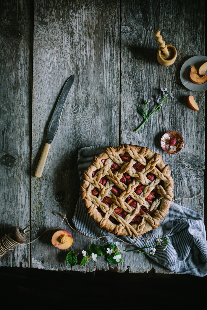 Golden Syrup Peach Pie by Eva Kosmas Flores | Adventures in Cooking