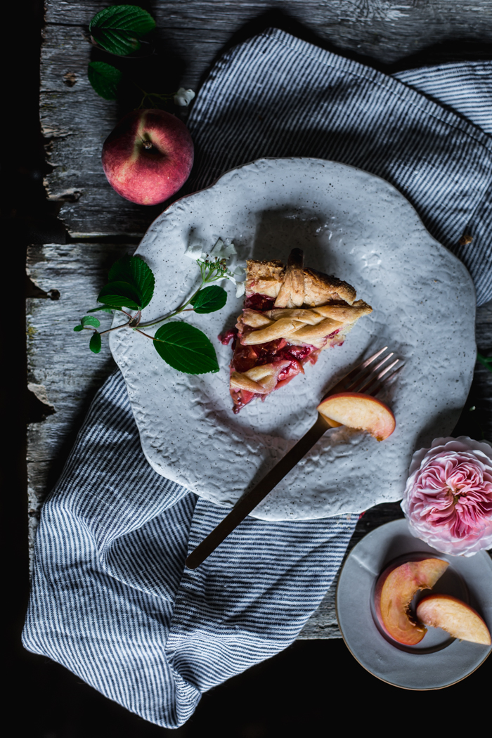 Golden Syrup Peach Pie by Eva Kosmas Flores | Adventures in Cooking