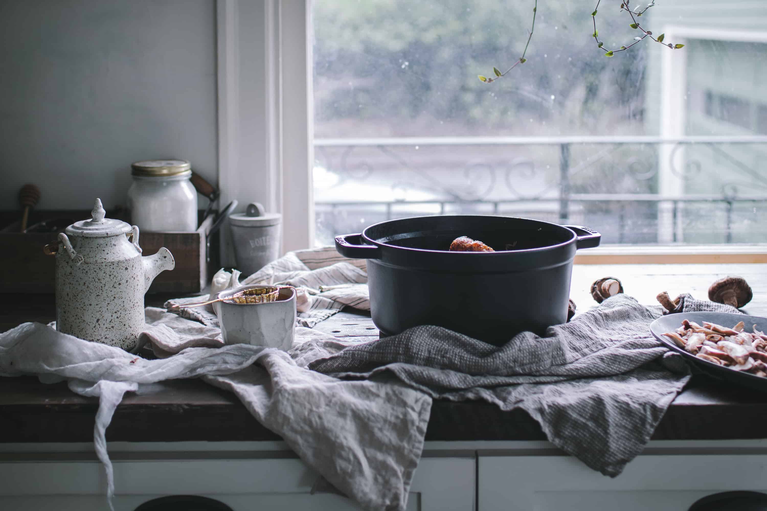 Glazed Chicken Drumsticks With Shiitake Mushrooms & Turnip Umami Rice by Eva Kosmas Flores