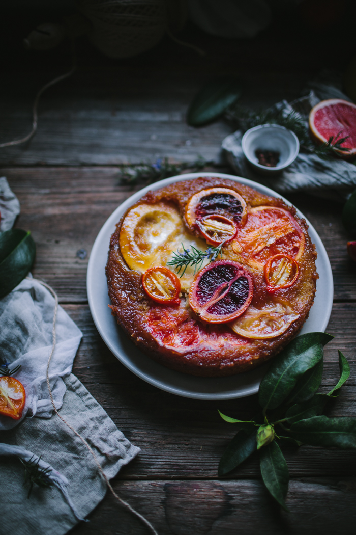 Winter Citrus Upside Down Cake by Eva Kosmas Flores | Adventures in Cooking