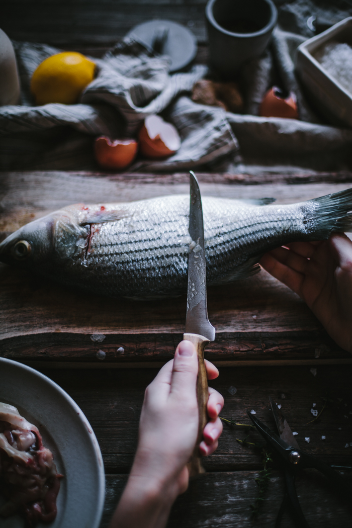 Salt Baked Sea Bass + Asheville Food Photography & Fly Fishing Workshop by Eva Kosmas Flores
