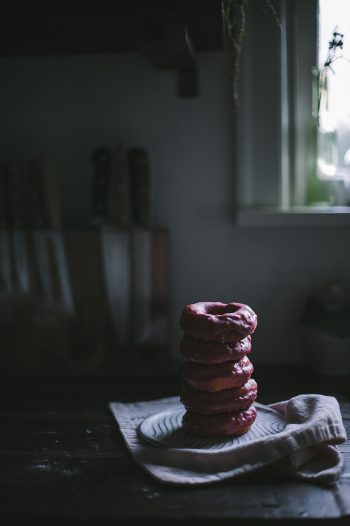 Rosemary Donuts with Pomegranate Balsamic Glaze by Eva Kosmas Flores