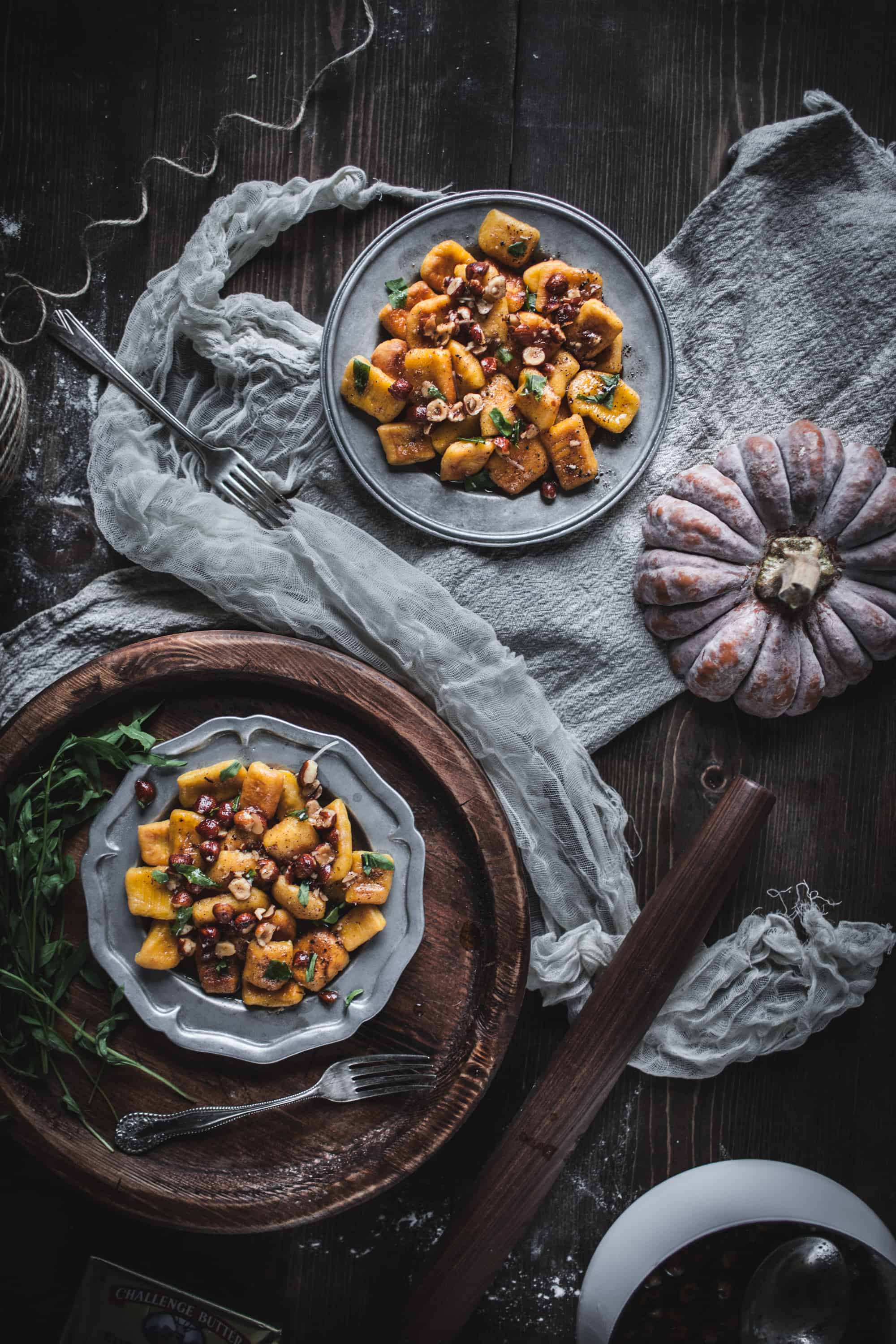 Crispy Pumpkin Gnocchi with Brown Butter Tarragon and Hazelnuts by Eva Kosmas Flores