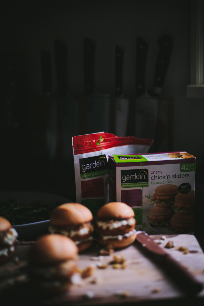 Sliders with Caramelized Green Onions & Sheep's Cheese by Eva Kosmas Flores | Adventures in Cooking