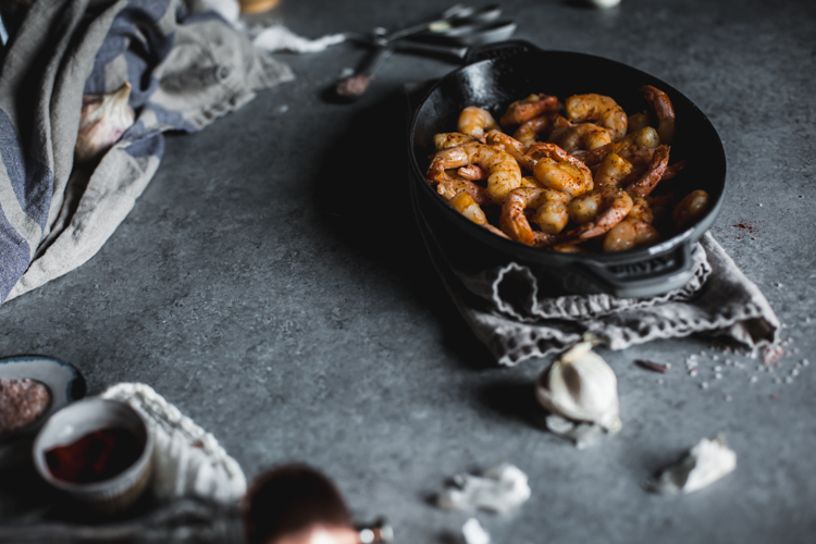 Garlic Shrimp by Eva Kosmas Flores | Adventures in Cooking