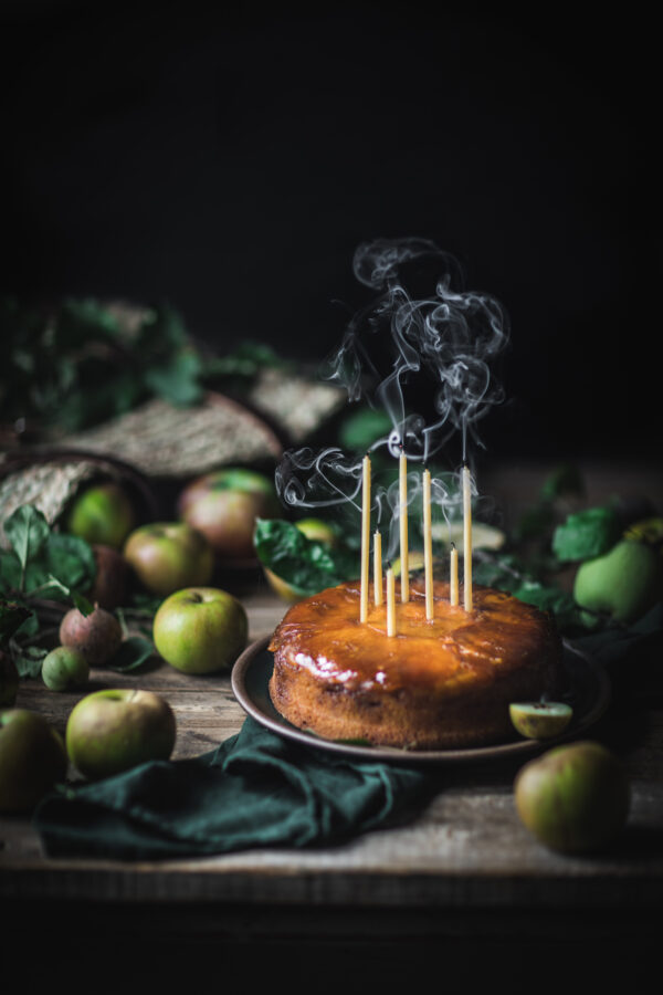 Caramel Apple Upside Down Cake