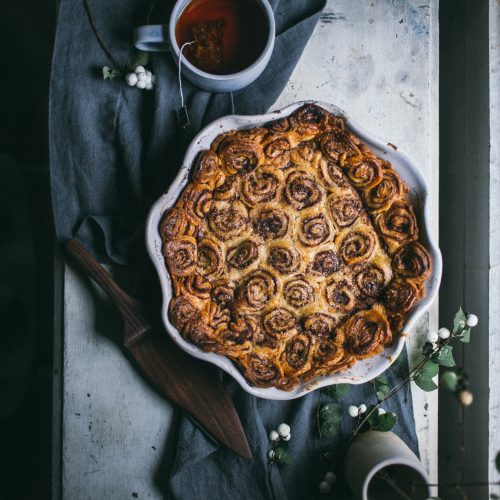 Cinnamon Roll Apple Pie from Lomelino's Pies by Eva Kosmas Flores and Tiffany of Oh Honey Bakes
