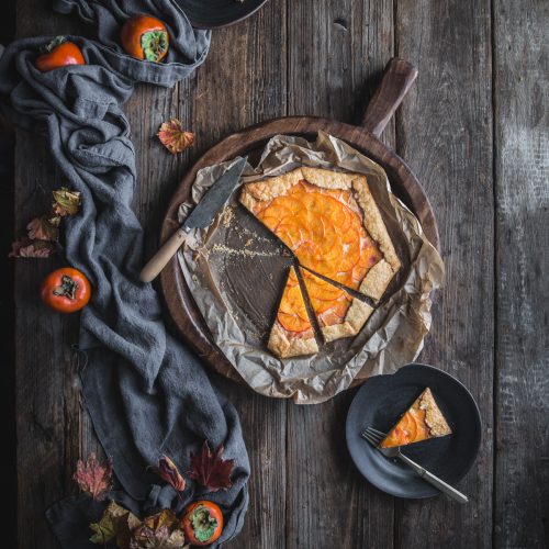 Persimmon Galette with Mascarpone Filling