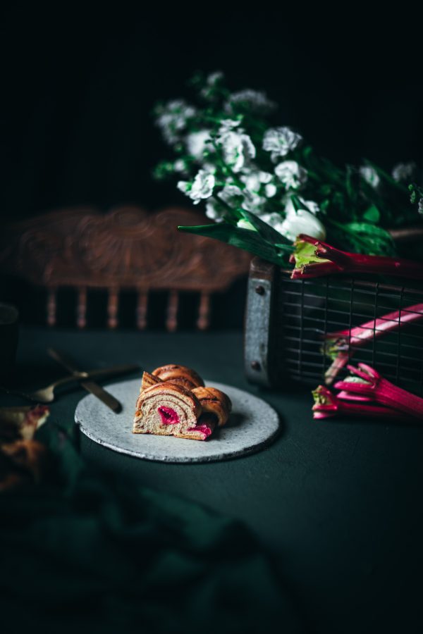 Rhubarb Braided Cinnamon Bread