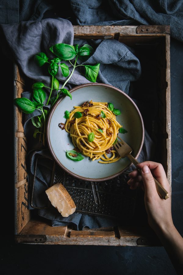 Bucatini Carbonara by Eva Kosmas Flores