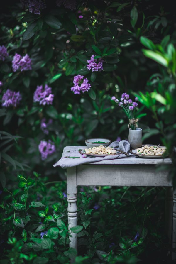 Chive and Chicken Orecchiette in a Rosemary Lemon Sauce