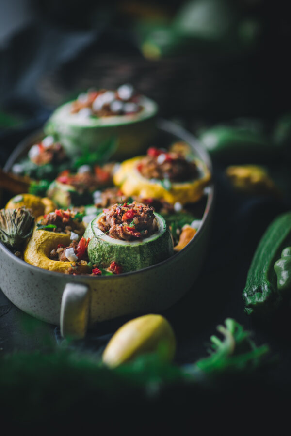 Stuffed Summer Squash
