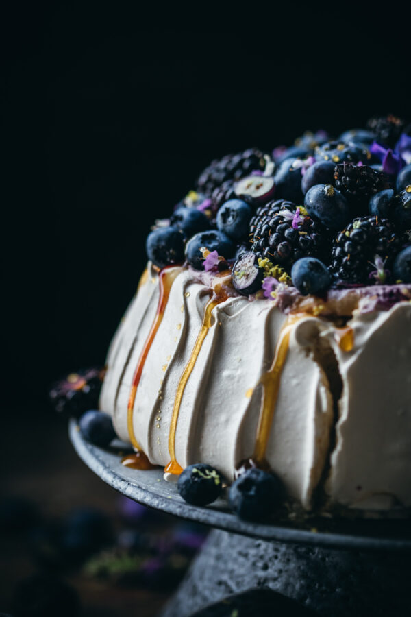 Blackberry Cardamom Pavlova