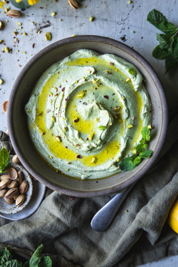 Mint and Pistachio Whipped Feta