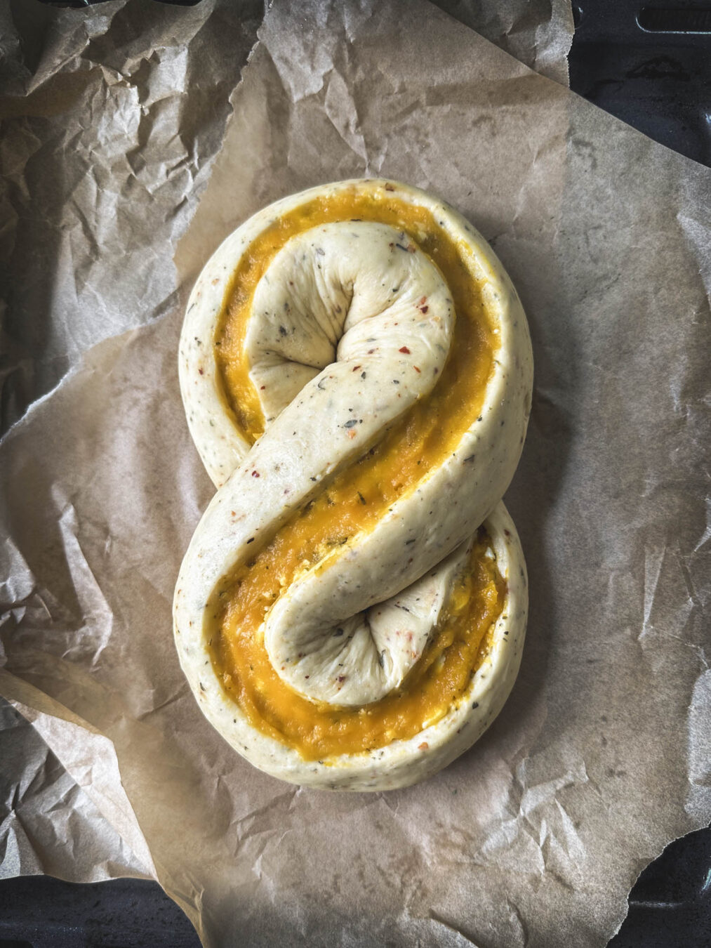 Pane Bianco Bread with Pumpkin and Feta | Adventures in Cooking