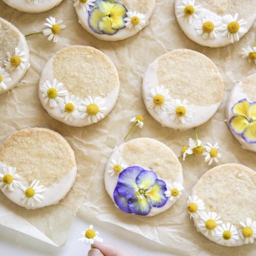Chamomile Tea Shortbread Cookies