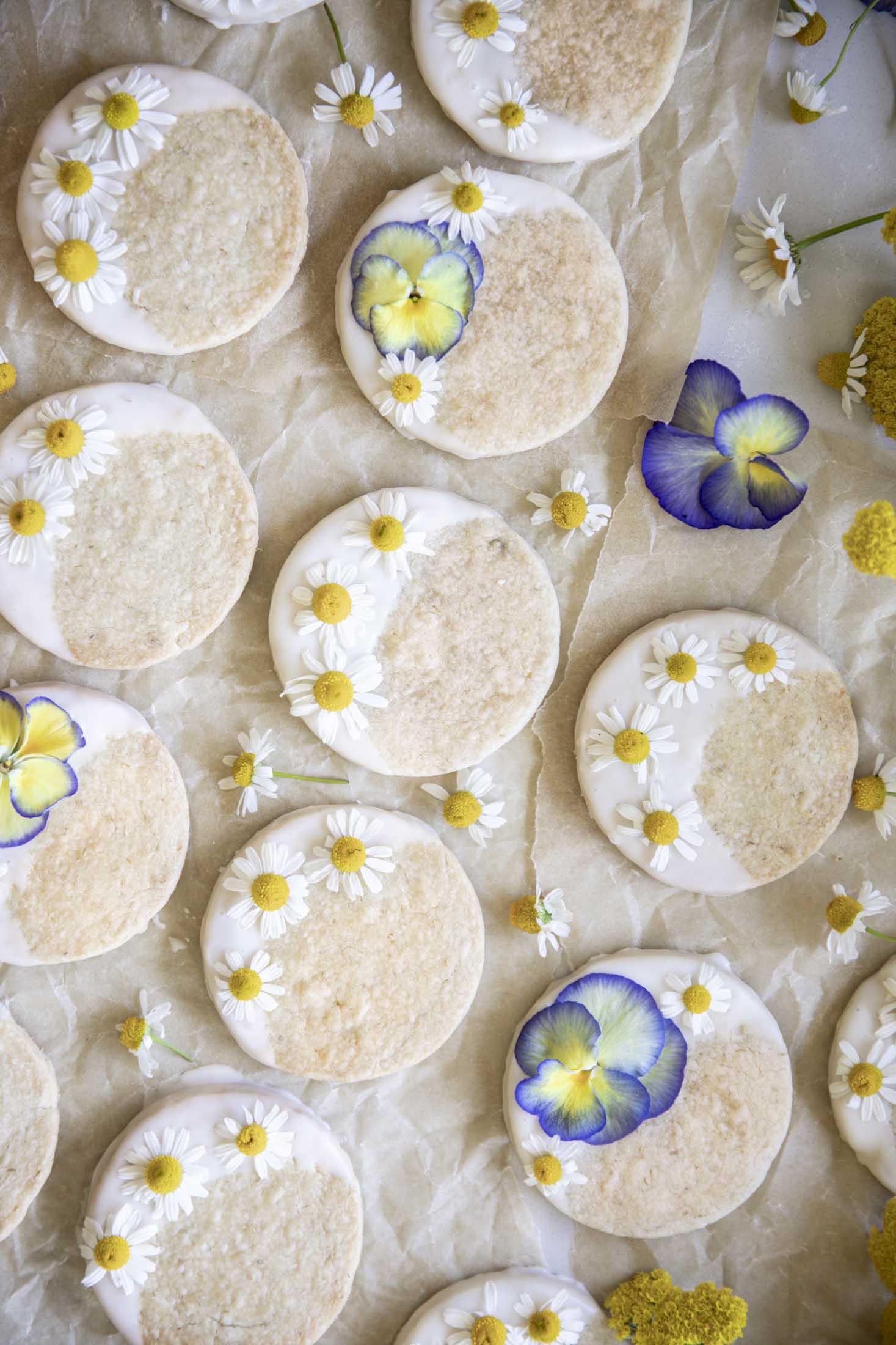 Chamomile Tea Shortbread Cookies