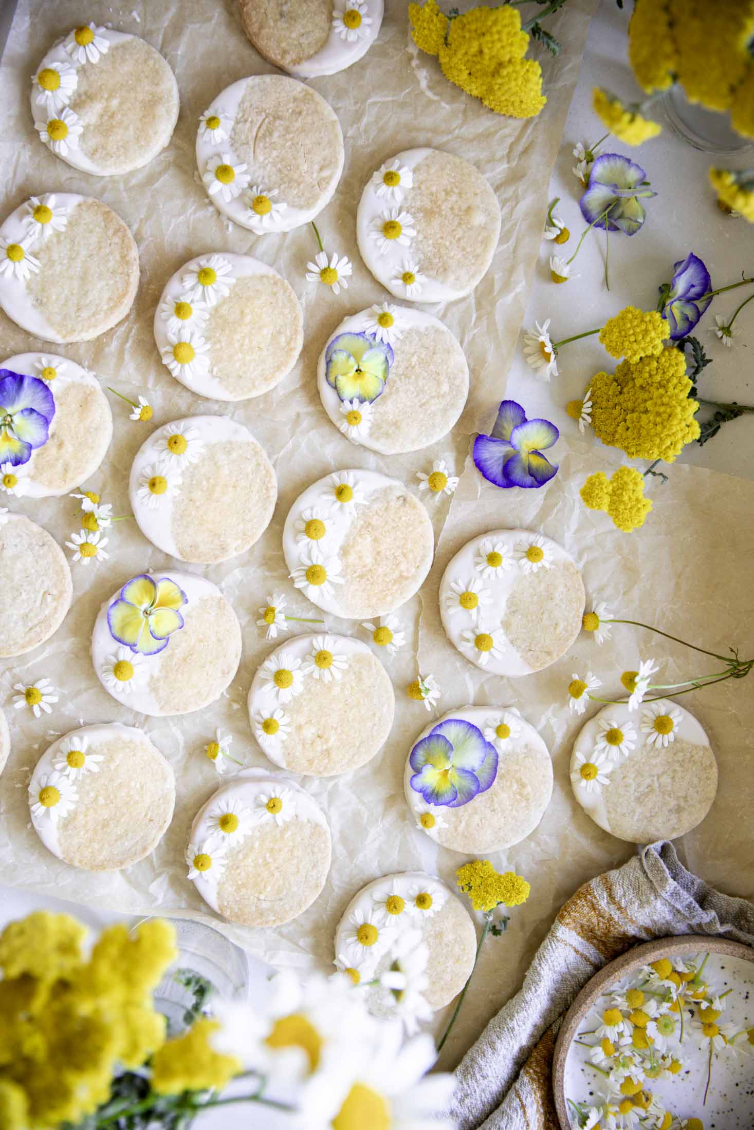 Chamomile Tea Shortbread Cookies