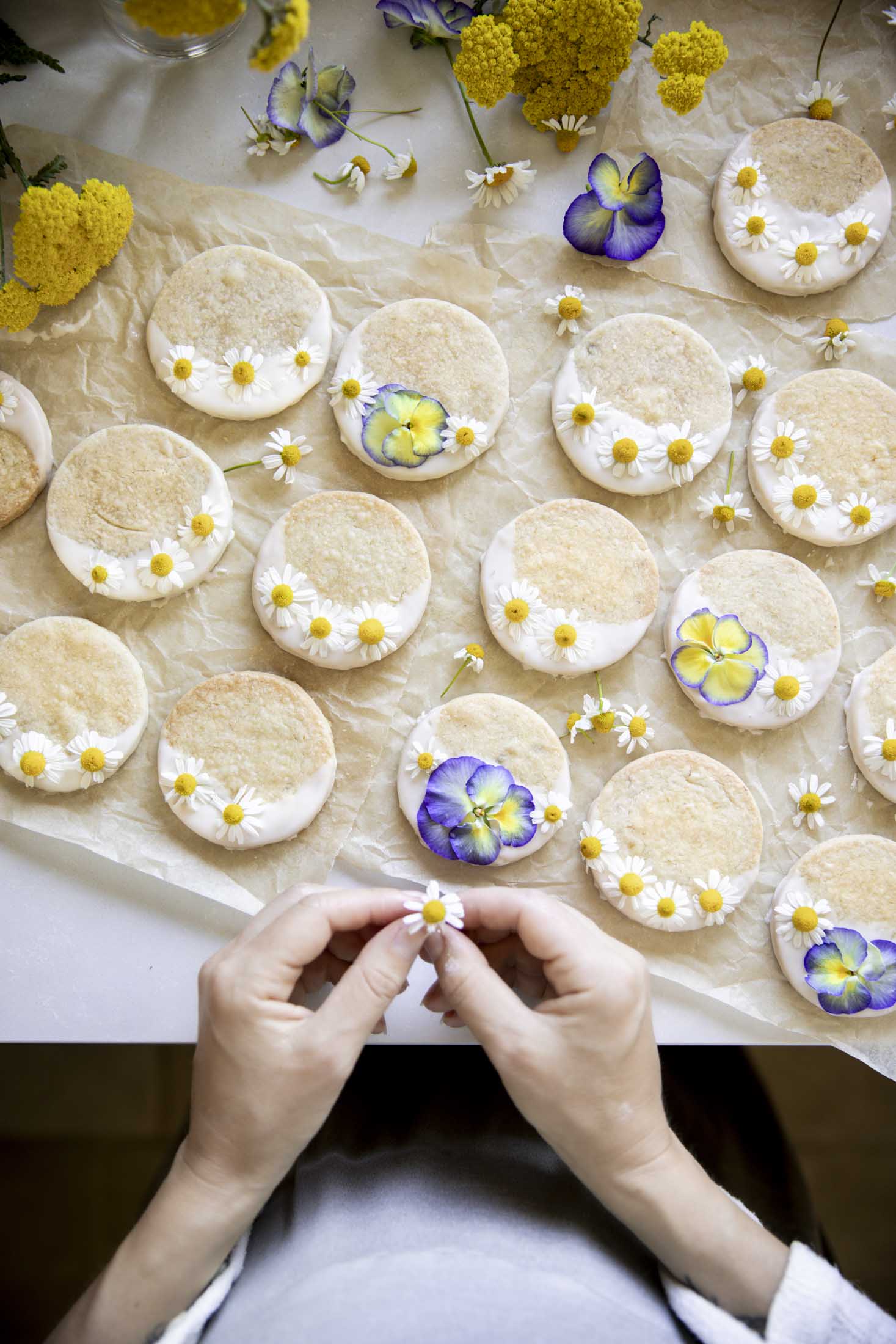 Chamomile Tea Shortbread Cookies