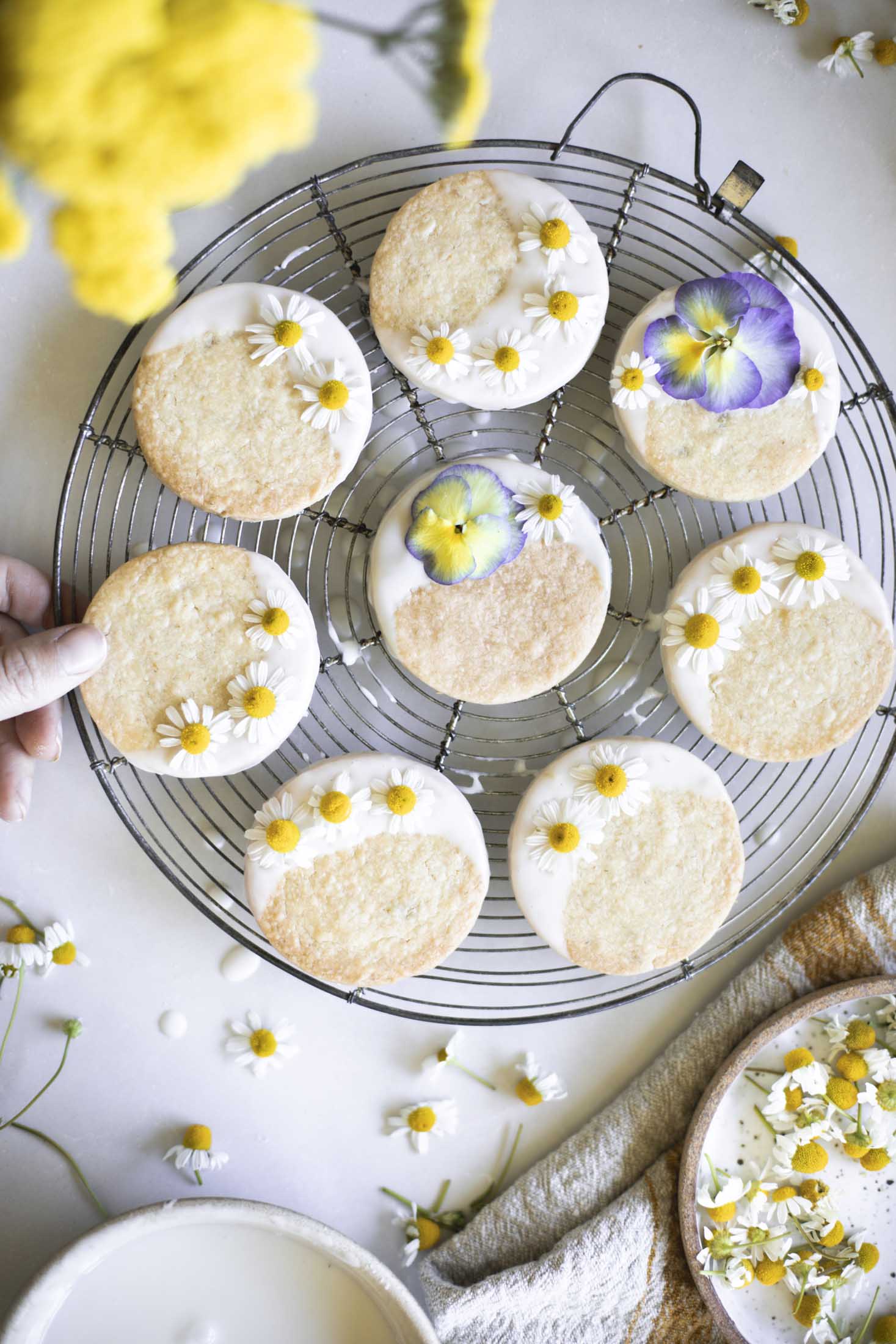 Chamomile Tea Shortbread Cookies