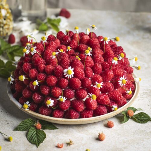 Raspberry Bundt Cake with Chamomile