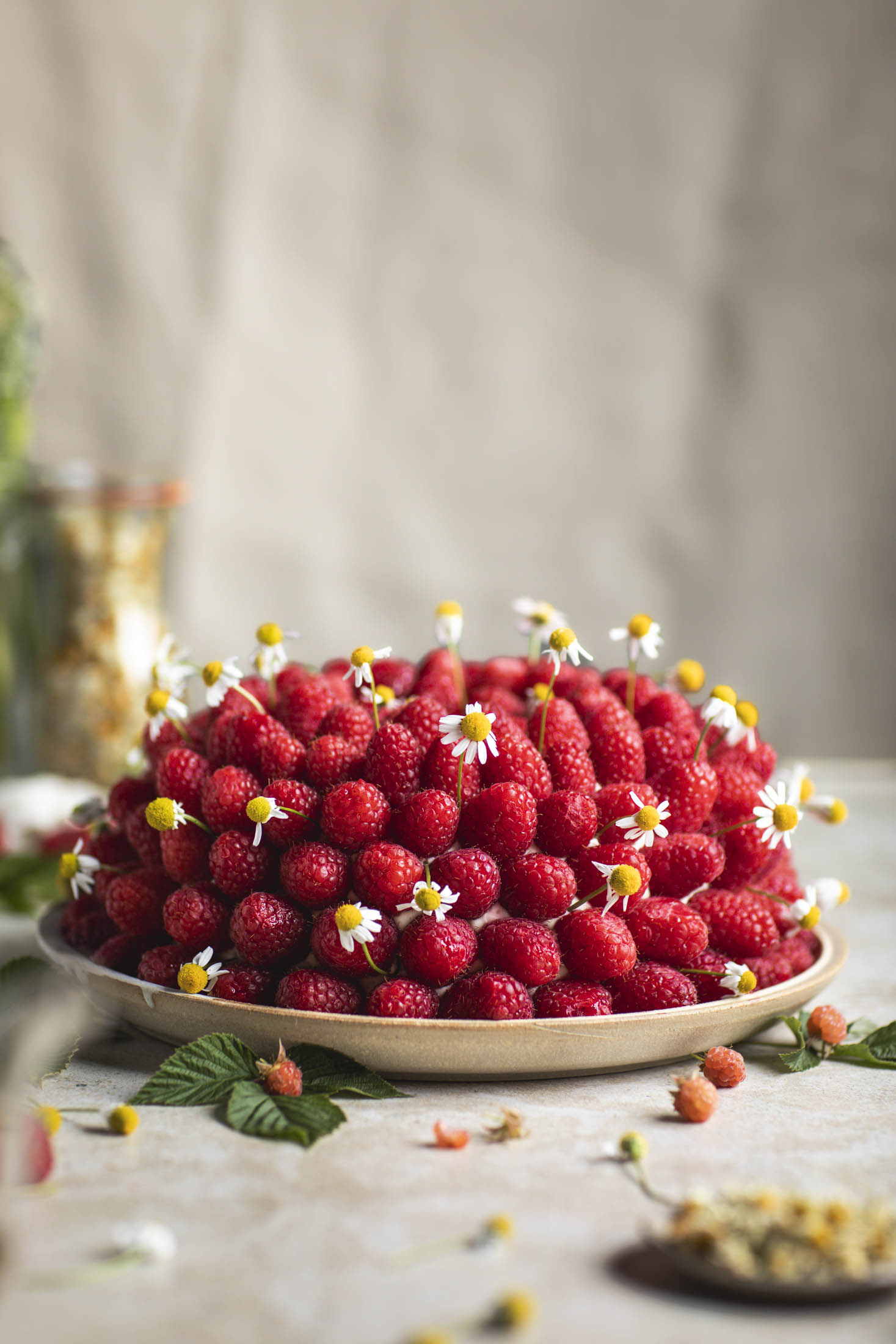 Raspberry Bundt Cake with Chamomile