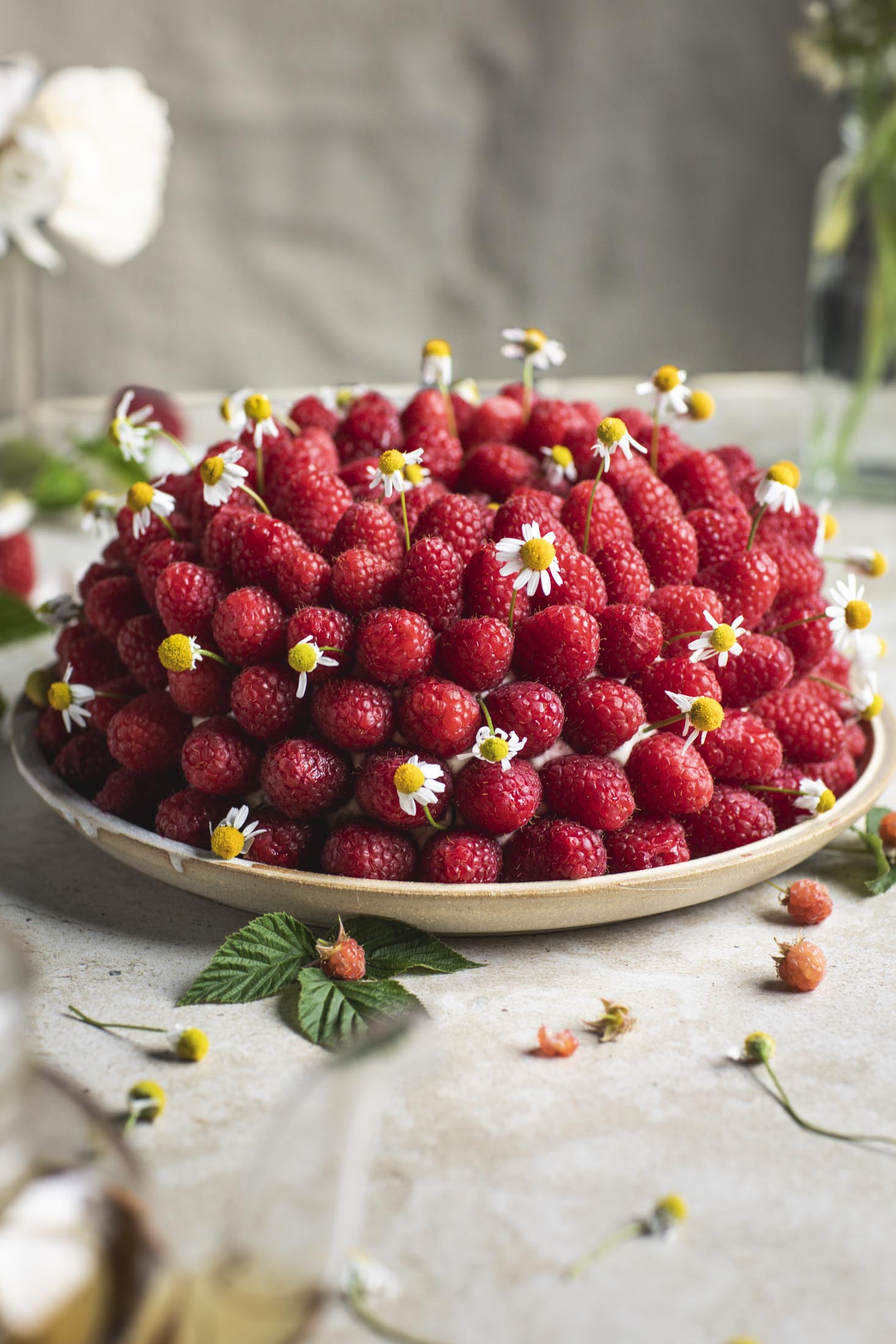 Raspberry Bundt Cake with Chamomile