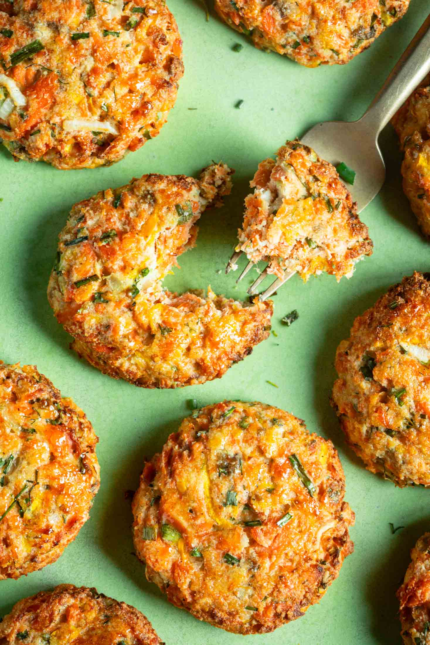 Healthy Salmon Patties with Creamy Lemon Herb Dip