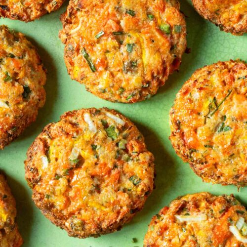 Healthy Salmon Patties with Creamy Lemon Herb Dip