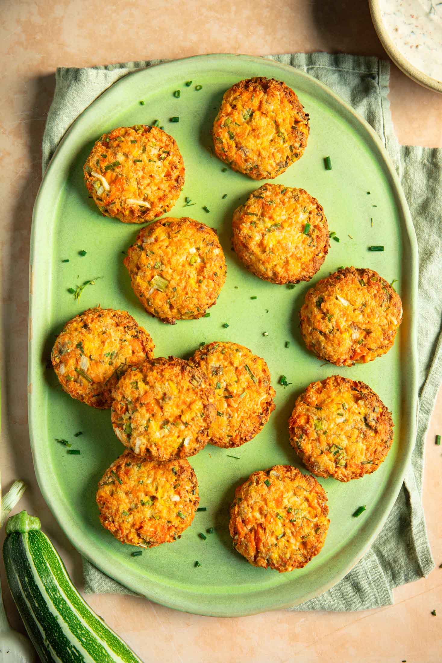 Healthy Salmon Patties with Creamy Lemon Herb Dip