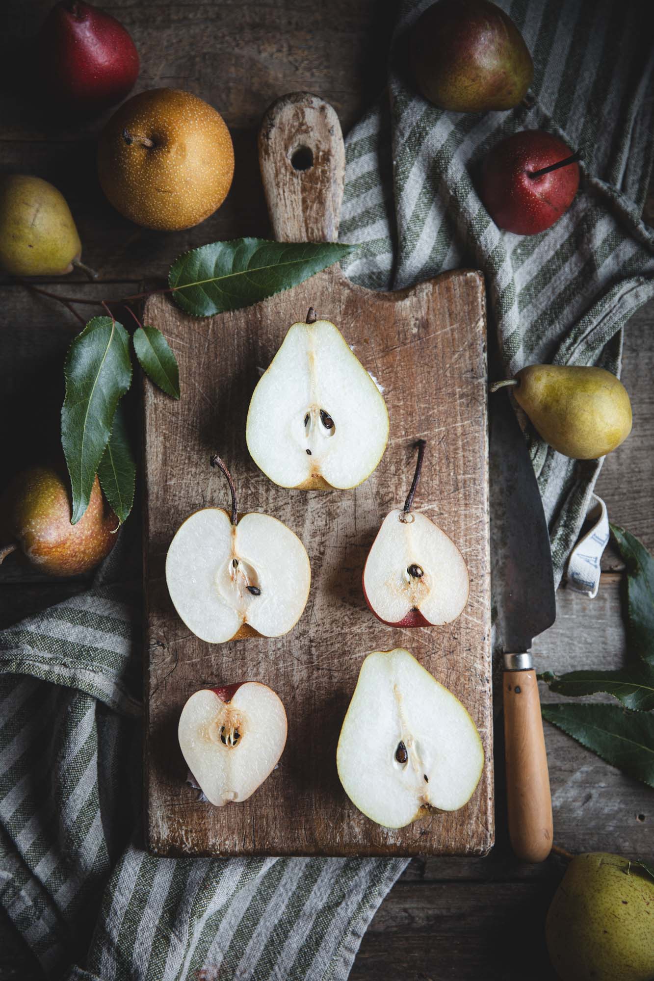 Sliced Pears
